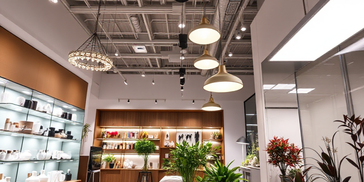 Compozitia unei camere in jurul unei lustre LED